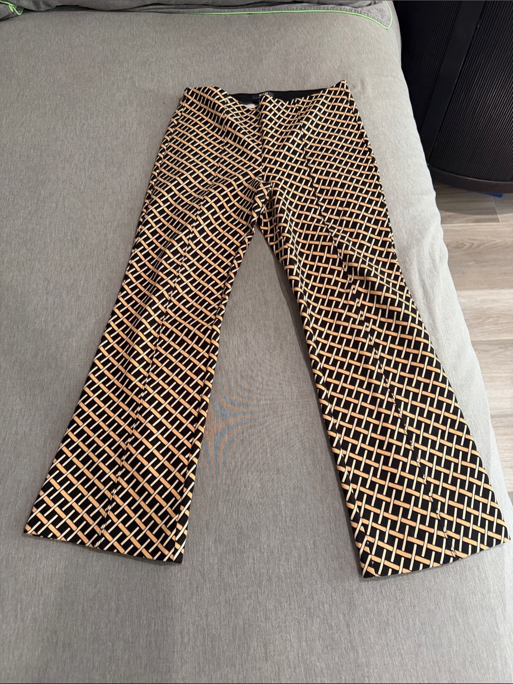 Maeve Black and Tan Geometric women’s  Pants